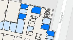 
							Planritning för Regus Jönköping, 5 privata rum, 44 m²