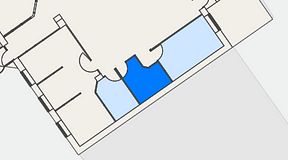 Planritning för Regus Östersund, 1 privata rum, 12 m²
