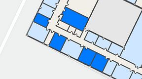 
							Planritning för Quick Office Älvsjö, 5 privata rum, 86 m²