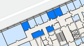 
							Planritning för Spaces Lindholmen, 4 privata rum, 40 m²