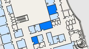 
							Planritning för United Spaces Östra Hamngatan, 3 privata rum, 42 m²