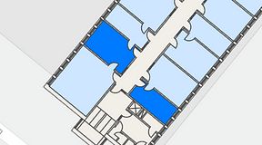 
							Planritning för Regus Almedal, 2 privata rum, 33 m²