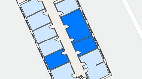 
							Planritning för Easy Office Bromma, 3 privata rum, 52 m²