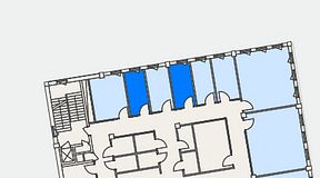 Planritning för CoW Hammarby Sjöstad, 2 privata rum, 18 m²