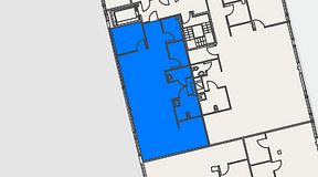
							Planritning för Hub 1947, 1 privata rum, 98 m²