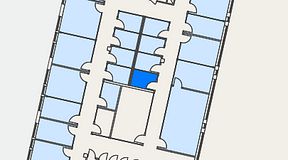 Planritning för Dospace Östra Storgatan, 1 privata rum, 4 m²