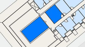 
							Planritning för Spaces Gamla Stan, 2 privata rum, 57 m²