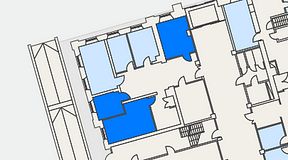 
							Planritning för High Court Börshuset, 3 privata rum, 43 m²