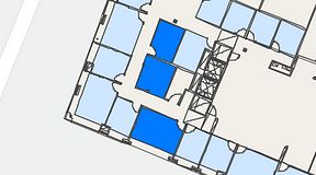 
							Planritning för Regus Östermalmstorg, 3 privata rum, 31 m²