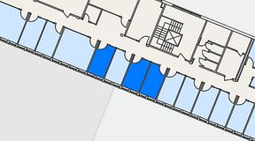 
							Planritning för C/O Tyresö, 3 privata rum, 27 m²