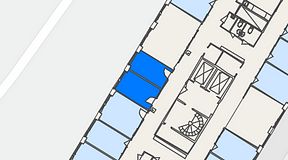 
							Planritning för FASTOFFICE Finlandsgatan 10, 2 privata rum, 21 m²