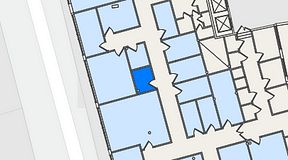 
							Planritning för Entreprenörsgatan Hasselbladshuset, 1 privata rum, 6 m²
