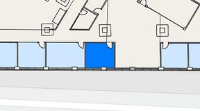 Planritning för CoW Arenastaden, 1 privata rum, 16 m²