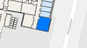 
							Planritning för Arkipelagen Järntorget, 1 privata rum, 23 m²