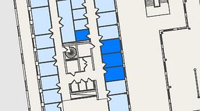 
							Planritning för Spaces Nordenskiöldsgatan, 4 privata rum, 32 m²