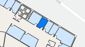 
							Planritning för Spaces Göteborg Gamlestan, 1 privata rum, 10 m²