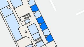 
							Planritning för The Works Västra Järnvägsgatan, 4 privata rum, 75 m²
