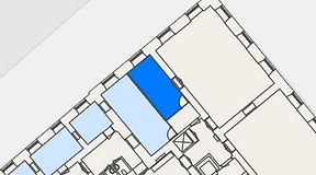 Planritning för Spaces Gamla Stan, 1 privata rum, 17 m²