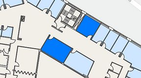 
							Planritning för Spaces Göteborg Gamlestan, 2 privata rum, 39 m²