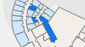 
							Planritning för Quick Office Bromma Blocks, 4 privata rum, 43 m²