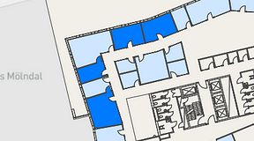 
							Planritning för Mindpark Mölndal, 4 privata rum, 78 m²