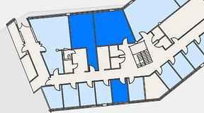 
							Planritning för CoW Älvsjö, 3 privata rum, 69 m²