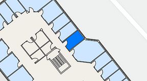
							Planritning för FASTOFFICE Lunda, 1 privata rum, 9 m²