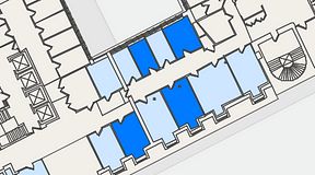 
							Planritning för 7A Posthuset, Vasagatan 28, 4 privata rum, 63 m²