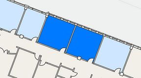 Planritning för A house Sickla, 2 privata rum, 56 m²