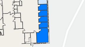 Planritning för Regus Gastelyckan Lund, 5 privata rum, 57 m²