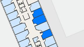 
							Planritning för Regus Helsingborg Södergatan, 3 privata rum, 36 m²