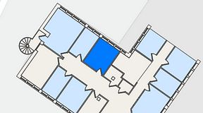 
							Planritning för FirstOffice Måttbandsvägen 12, 1 privata rum, 14 m²