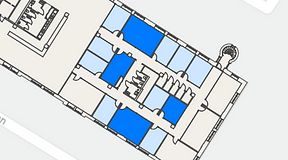 
							Planritning för Convendum Sundbyberg, 4 privata rum, 104 m²