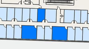 
							Planritning för Regus Mariestad, 3 privata rum, 65 m²