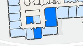 
							Planritning för FirstOffice Säveån, 3 privata rum, 49 m²