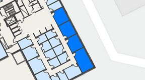 
							Planritning för Spaces Hyllie Vista, 4 privata rum, 82 m²