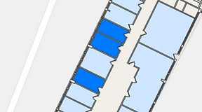 
							Planritning för Quick Office Älvsjö, 3 privata rum, 27 m²
