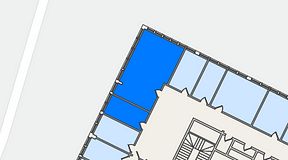 
							Planritning för Quick Office Älvsjö, 2 privata rum, 42 m²