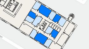 
							Planritning för Convendum Sundbyberg, 5 privata rum, 113 m²