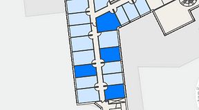 
							Planritning för Regus Rotsunda, 4 privata rum, 74 m²