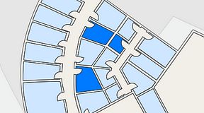 Planritning för Quick Office Bromma Blocks, 3 privata rum, 25 m²