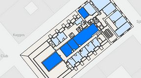 
							Planritning för Spaces Gamla Stan, 5 privata rum, 138 m²