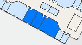 
							Planritning för Växthuset Stensjögatan, 3 privata rum, 78 m²