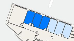 
							Planritning för Convendum Sundbyberg, 3 privata rum, 54 m²