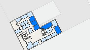 
							Planritning för Regus Kalmar, 5 privata rum, 77 m²
