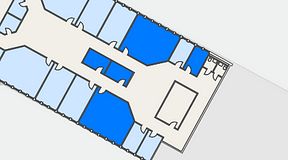 
							Planritning för Växthuset Stensjögatan, 5 privata rum, 101 m²