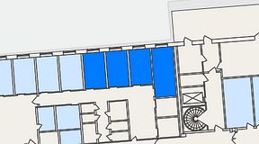 Planritning för Embassy House Lund, 4 privata rum, 57 m²