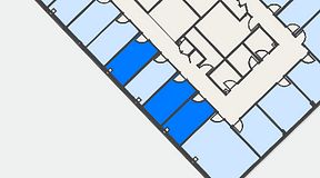 
							Planritning för FirstOffice Kanalvägen 17, 3 privata rum, 31 m²