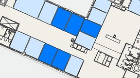 
							Planritning för Convendum Gävlegatan 16, 5 privata rum, 77 m²