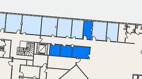 
							Planritning för Spaces Helsingborg Väla, 4 privata rum, 34 m²